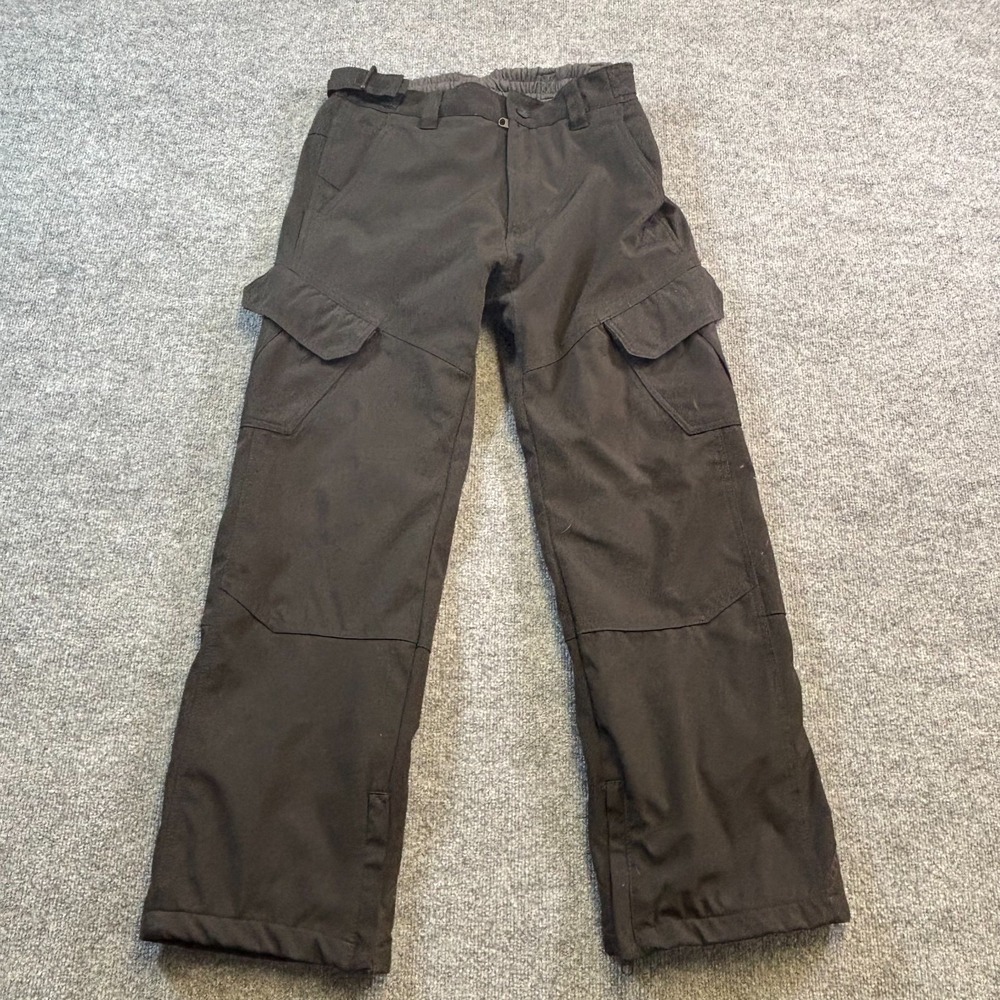 Gerry Snow Pant Mens M Black Polyester Fleece Lined Snowboarding Stretch Cargo